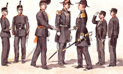 Adelborsten, kadetten en instructeurs 1808-1809