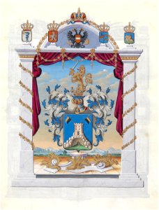 Adelsdiplom - Hellin 1832 - Wappen
