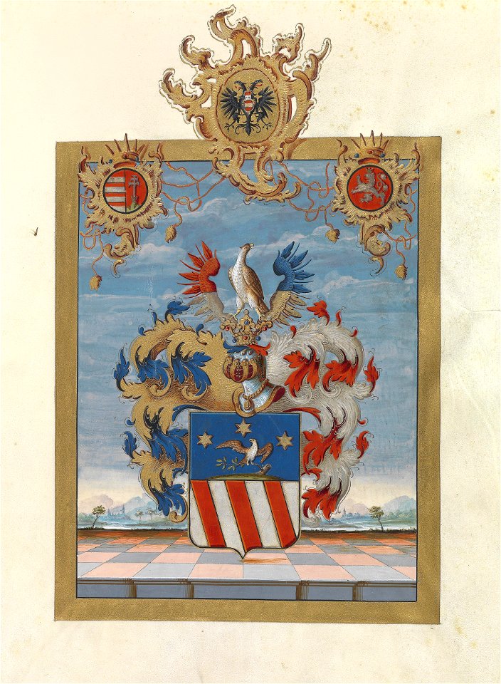Adelsdiplom - Zürchauer 1769 - Wappen