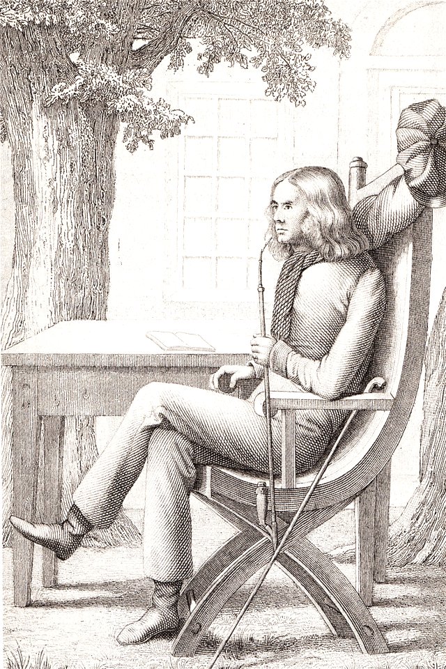 Adelbert von Chamisso sitting
