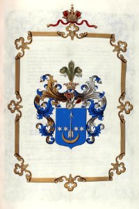 Adelsdiplom - Tarnawiecki 1854 - Wappen