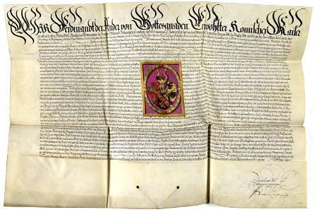 Adelsdiplom Jacob von Fridrich 1630