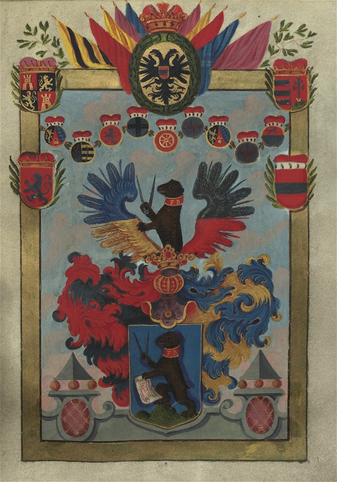 Adelsbrief - Beer 1722 - Wappen