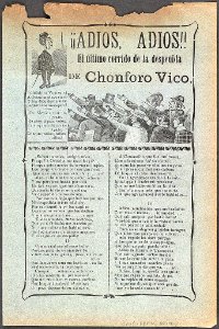 Adiós, adiós! El último corrido de la despedida de Chonforo Vico LCCN99615822