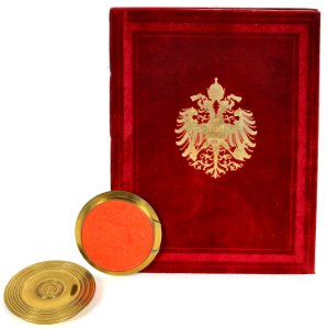 Adelsdiplom Anton von Brosch 1917 - 01