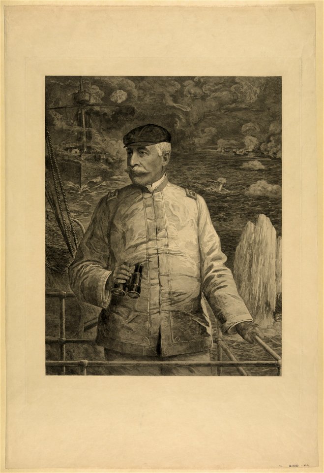 Admiral Dewey on the bridge LCCN2003677821