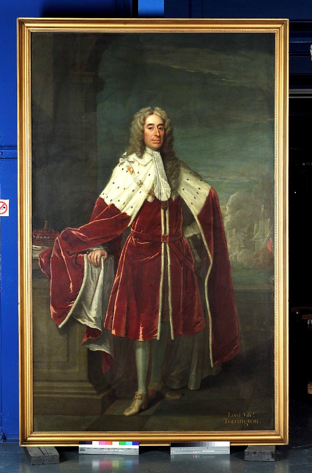 Admiral of the Fleet George Byng, 1663-1733, 1st Viscount Torrington RMG BHC2588