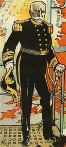 Admiral George Dewey standing on the bridge of a ship) - Frank A. Nankivell '89 LCCN2012647342 (cropped)
