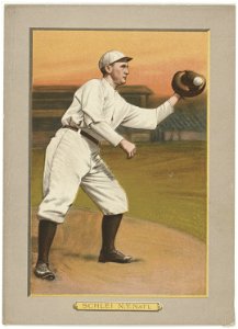 Admiral Schlei, New York Giants, baseball card portrait LCCN2007685635