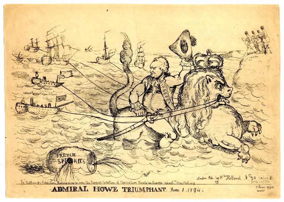 Admiral Howe Triumphant. June 1, 1794 (BM 1868,0808.6350)