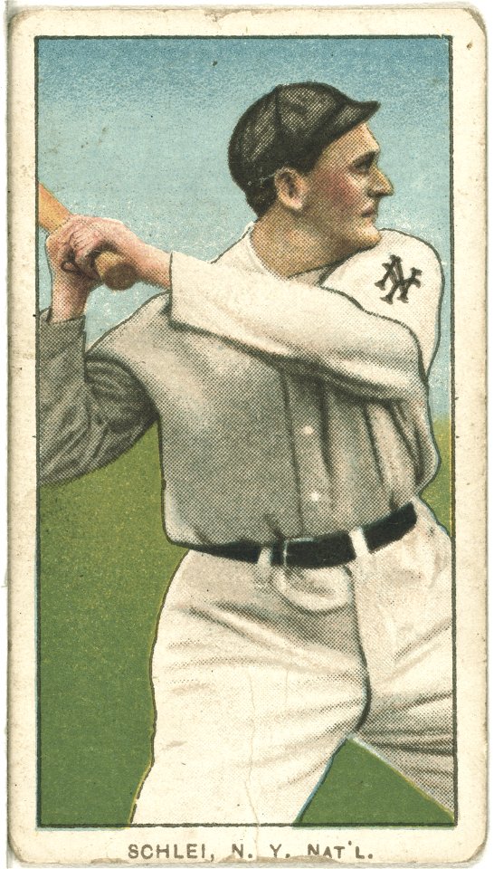 Admiral Schlei, New York Giants, baseball card portrait LCCN2008676509