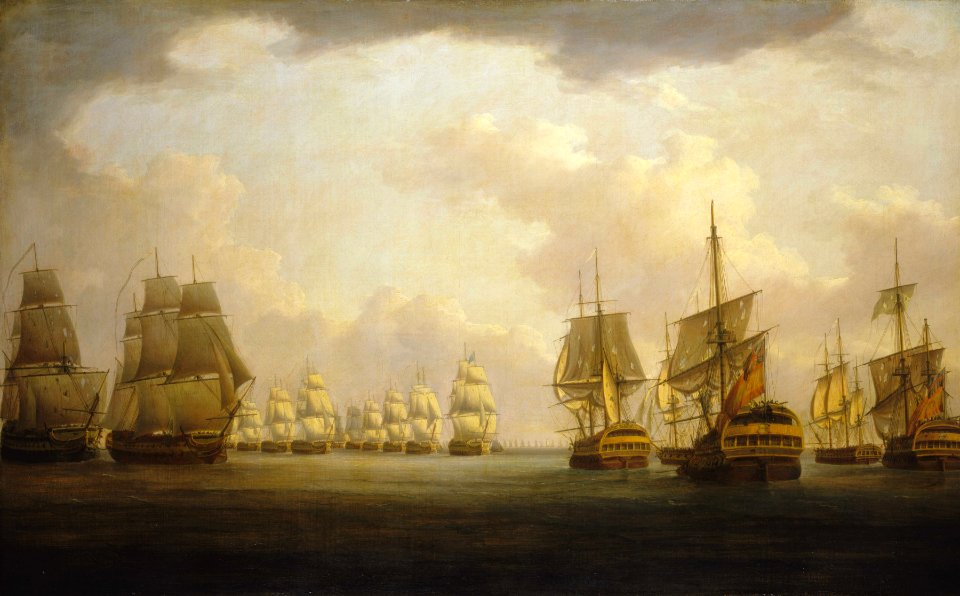 Admiral Sir Robert Calder's action off Cape Finisterre, 23 July 1805 RMG BHC0539