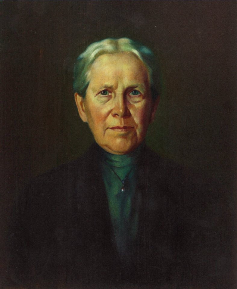 Adolf Erbslöh 1926 Luise Schuchard geb. Erbslöh Öl auf Holz 58x48