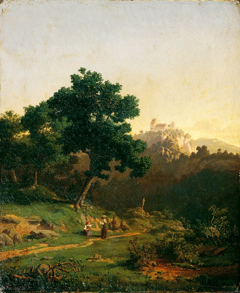 Adolf Christian Baumann - Landschaft mit Burg - 5472 - Österreichische Galerie Belvedere