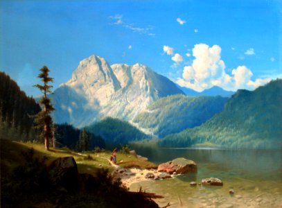 Adolf Chwala (1836-1900) - Königsee v Bavorsku