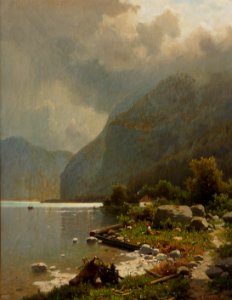 Adolf Chwala (1836-1900) - Na břehu jezera
