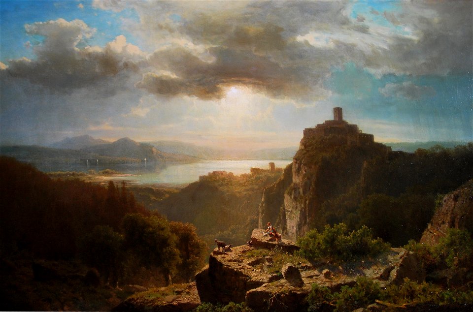Adolf Chwala (1836-1900) - Večer u Bodensee