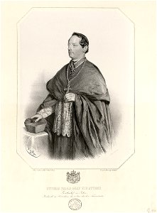 Adolf Dauthage Poträt Ottokar Maria Graf von Attems (Fürstbischof von Seckau) 1861 ubs G 0944 III