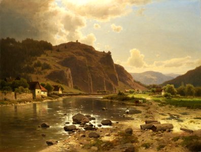 Adolf Chwala - Pohled od řeky II