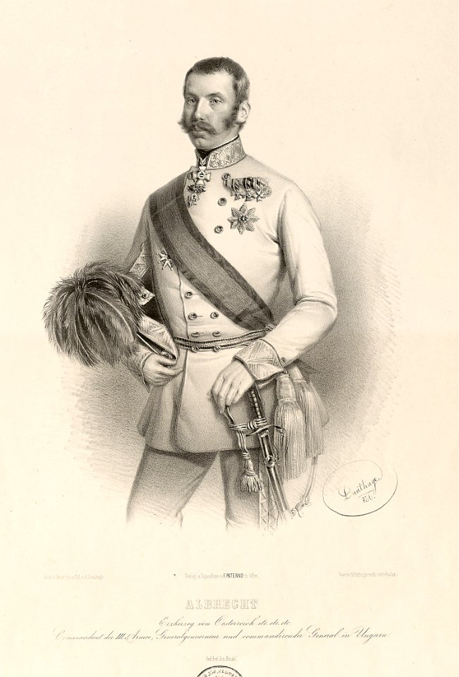 Adolf Dauthage Albrecht Erzherzog von Österreich 1856 ubs G 0947 III