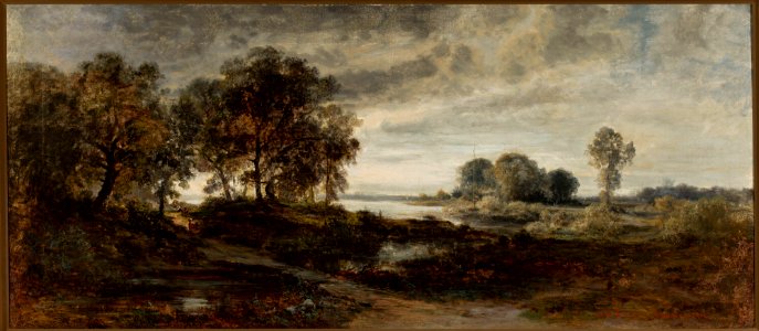 Adolf Dressler - Landscape of the Oder River - 186769 MNW - National Museum in Warsaw