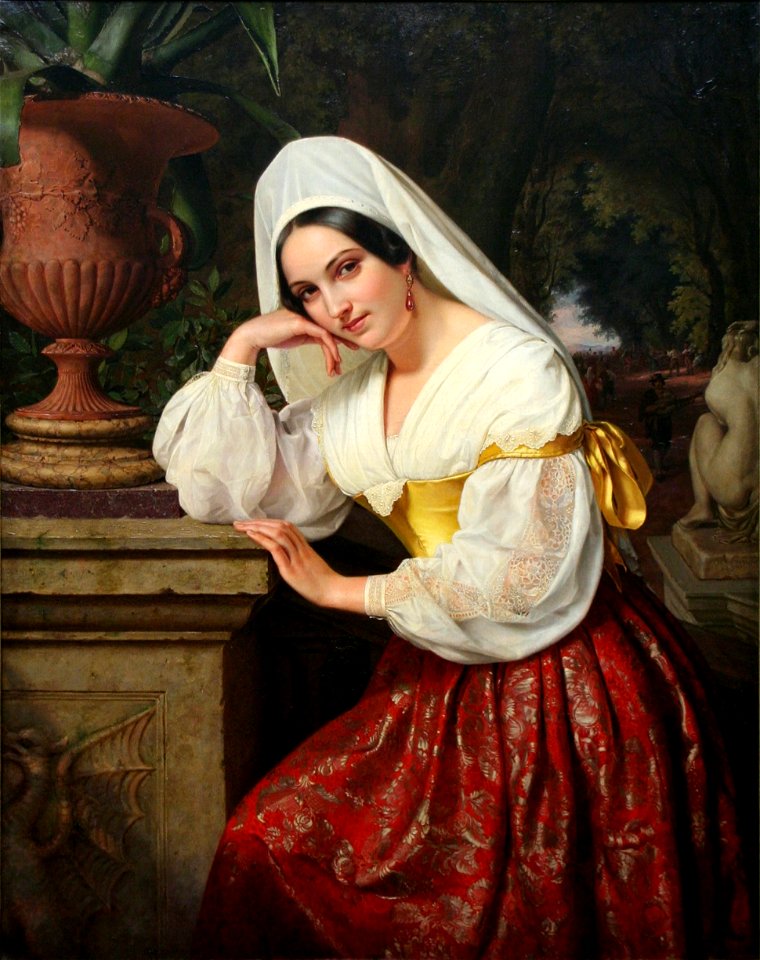 Adolf Henning - Mädchen von Frascati