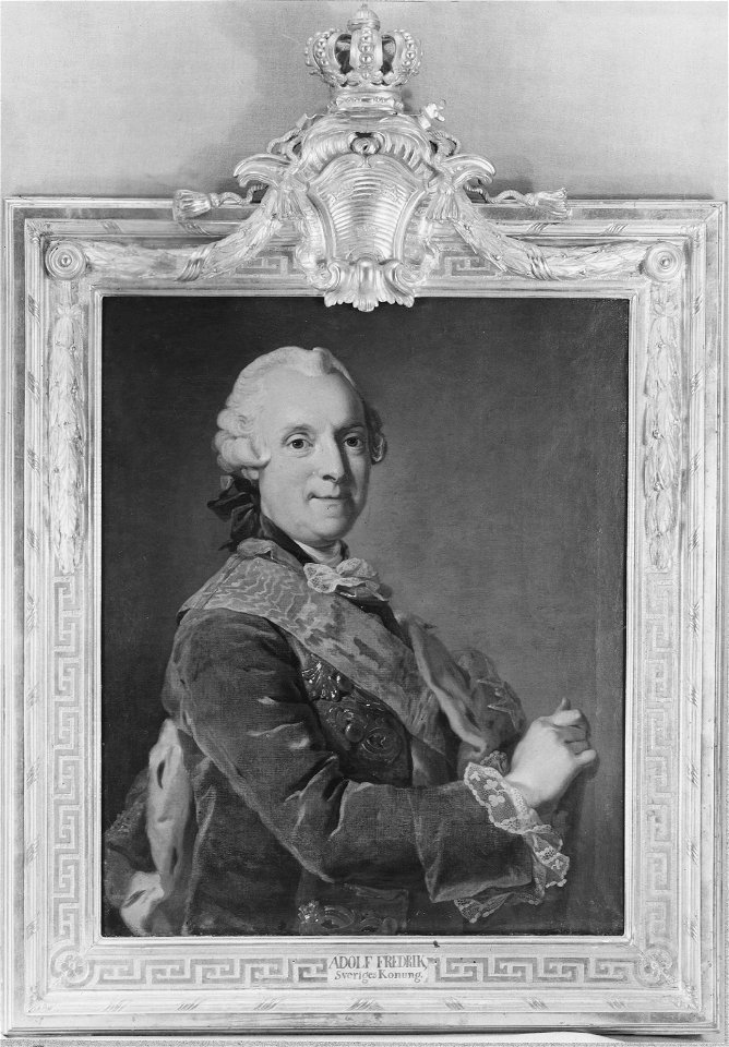 Adolf Fredrik, 1710-1771, konung av Sverige hertig av Holstein-Gottorp (Lorens Pasch d.y.) - Nationalmuseum - 15069