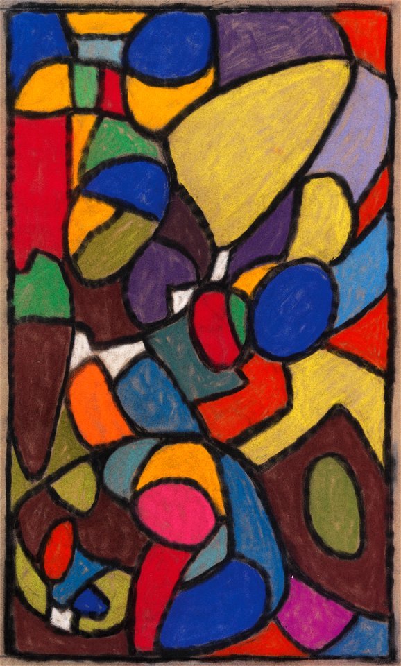 Adolf Hölzel Glasfensterentwurf 1932