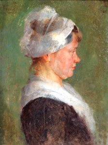 Adolf Fényes Portrait eines Mädchens