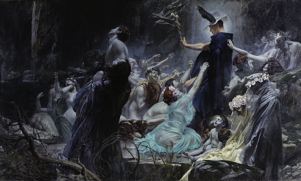 Adolf Hirémy-Hirschl - Die Seelen am Acheron - 942 - Österreichische Galerie Belvedere