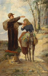 Adolf Humborg Begegnung auf der Landstraße