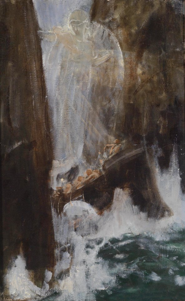 Adolf Hirémy-Hirschl (attr) Irrfahrt des Odysseus