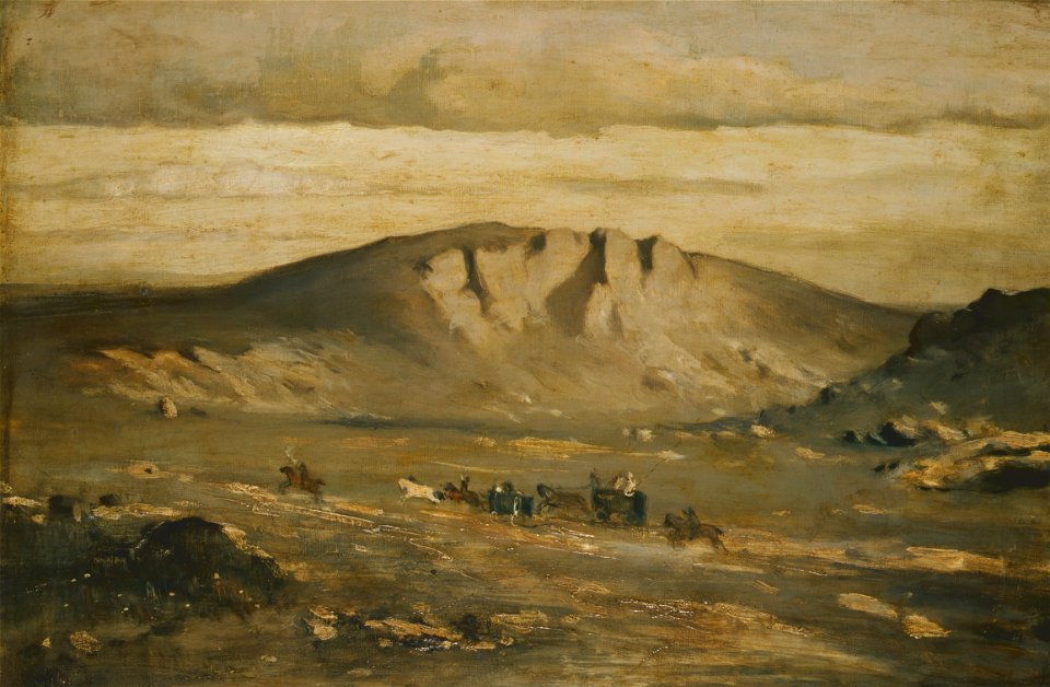 Adolf Kosárek - Lonely Landscape (Peasants´ Wedding) - Google Art Project