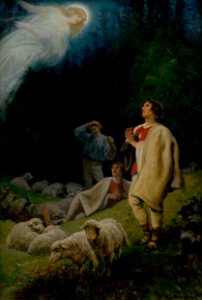 Adolf Liebscher - Pastierske zjavenie - O 1021 - Slovak National Gallery
