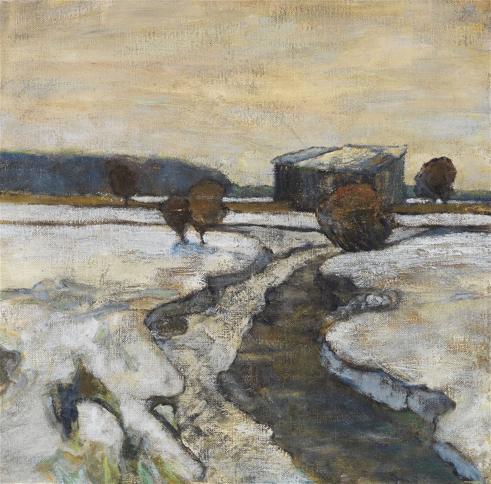 Adolf Hölzel Dachauer Moorlandschaft im Winter