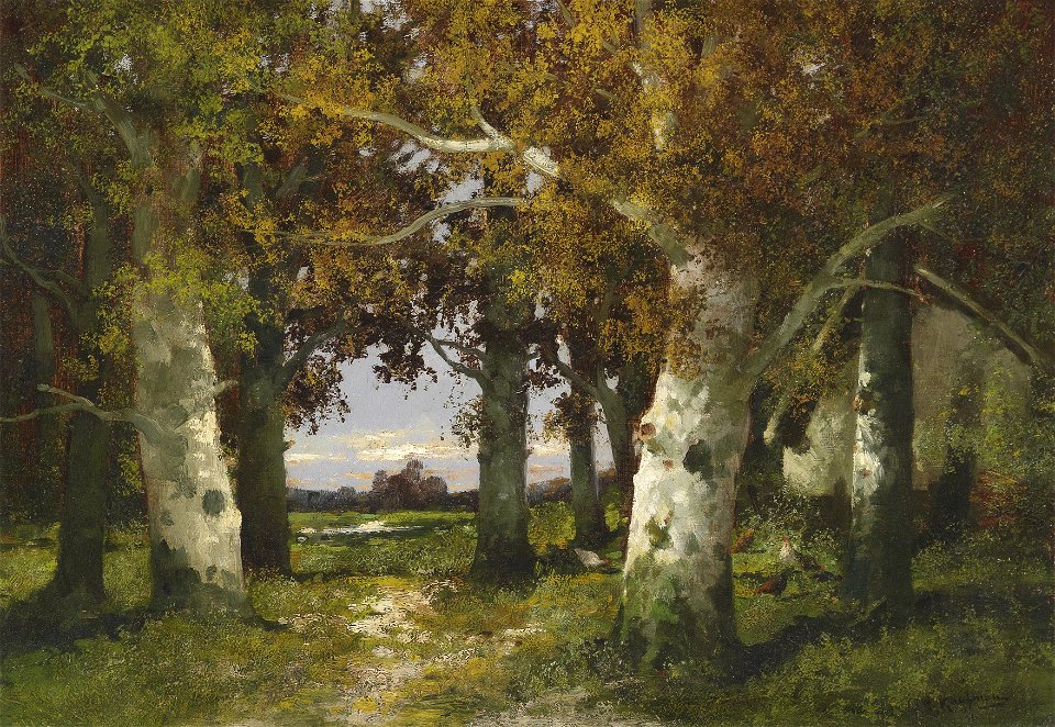 Adolf Kaufmann Waldlandschaft