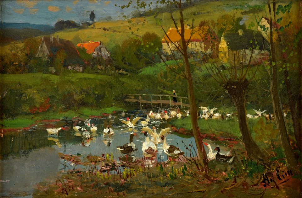 Adolf Lins Frühling in der Schwalm
