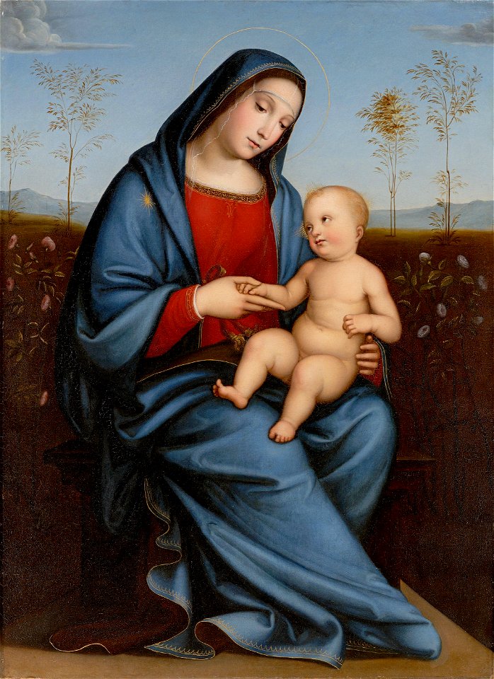 Adolf Senff - Maria mit dem Kinde (nach Francesco Francia), 1818