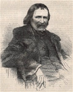 Adolf Neumann - Porträt Wilhelm von Kaulbach, 1868. Free illustration for personal and commercial use.