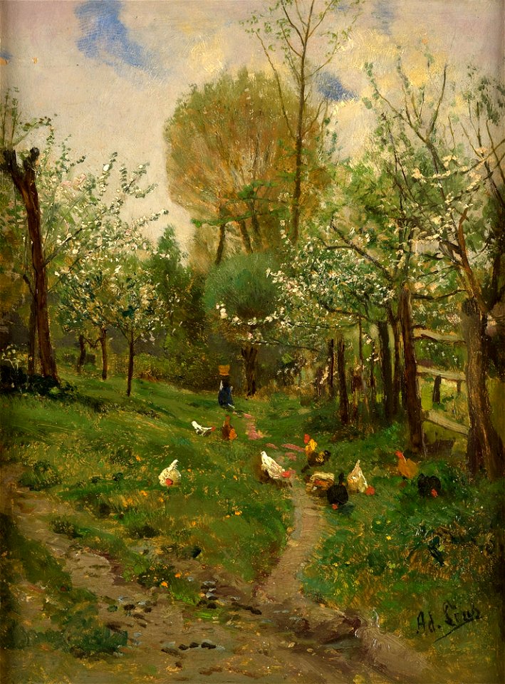 Adolf Lins Apfelblüte im Hessischen