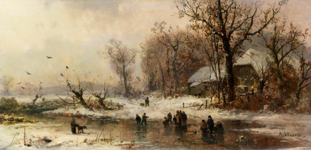 Adolf Stademann Eisvergnügen c1860