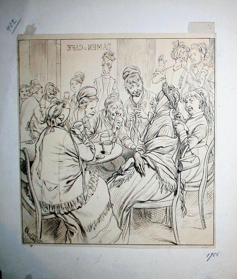 Adolf Oberländer - Im Damen-Café, 1879
