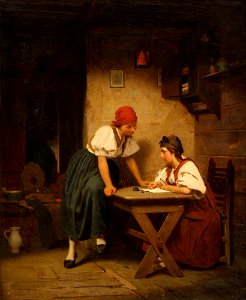 Adolf Schmidt Der Brief an den Liebsten 1869