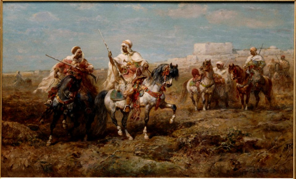 Adolf Schreyer - Arabs on Horseback - 1999-35 - Princeton University Art Museum