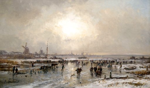 Adolf Stademann Winterliches Eisvergnügen