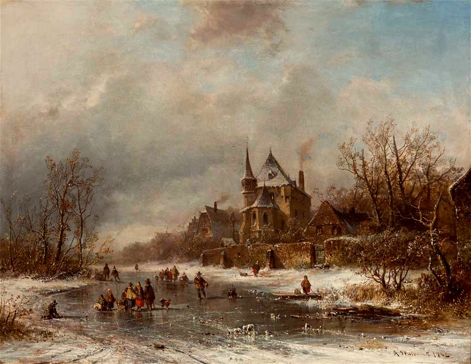 Adolf Stademann Eisvergnügen 1862
