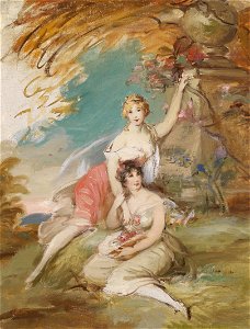 Adolf Pirsch Zwei Grazien in Landschaft
