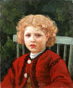 Adolf von Becker - Curly-Haired Girl