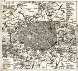 Adolf Stieler, Paris und Umgebung, 1875 - David Rumsey