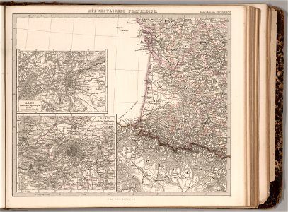 Adolf Stieler, Sudwestliches Frankreich, 1866 - David Rumsey